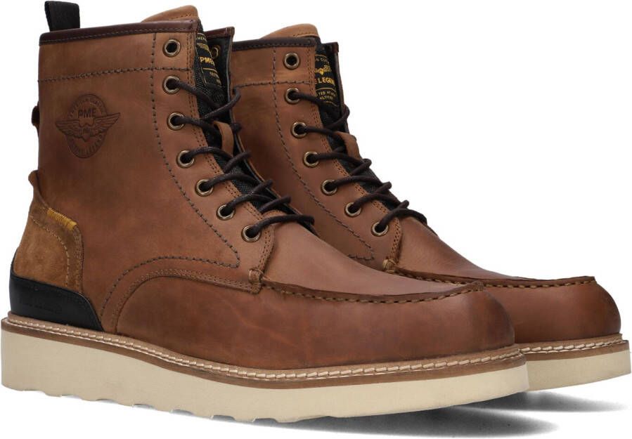 PME Legend Sportieve Bruine Leren Veterboot voor Heren Brown Heren
