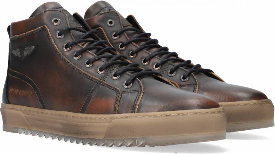 PME Legend Schoenen Mid Sneaker TH Donker Bruin (PBO196045 771) - Schoenen .nl