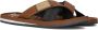 PME Legend Haig Slippers cognac Imitatieleer Heren - Thumbnail 1