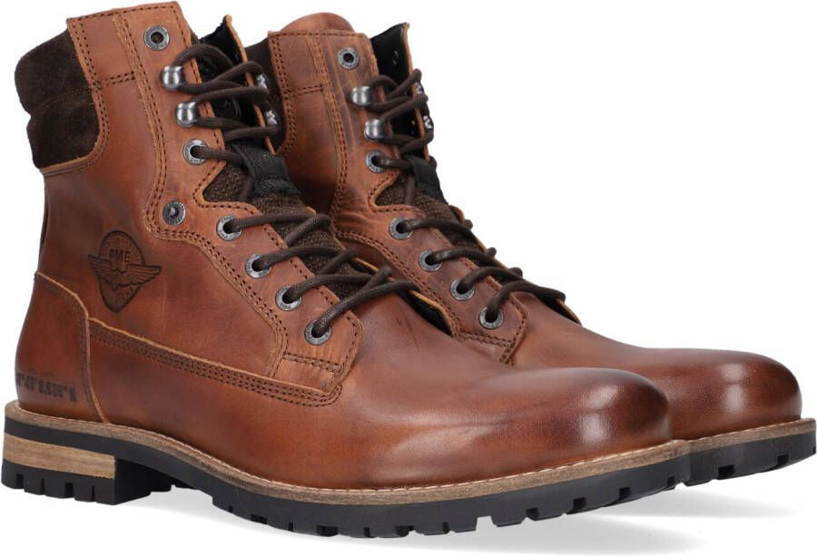 PME Legend PME Cargo Tanker Veterboots Laarzen Met Veters Heren Cognac