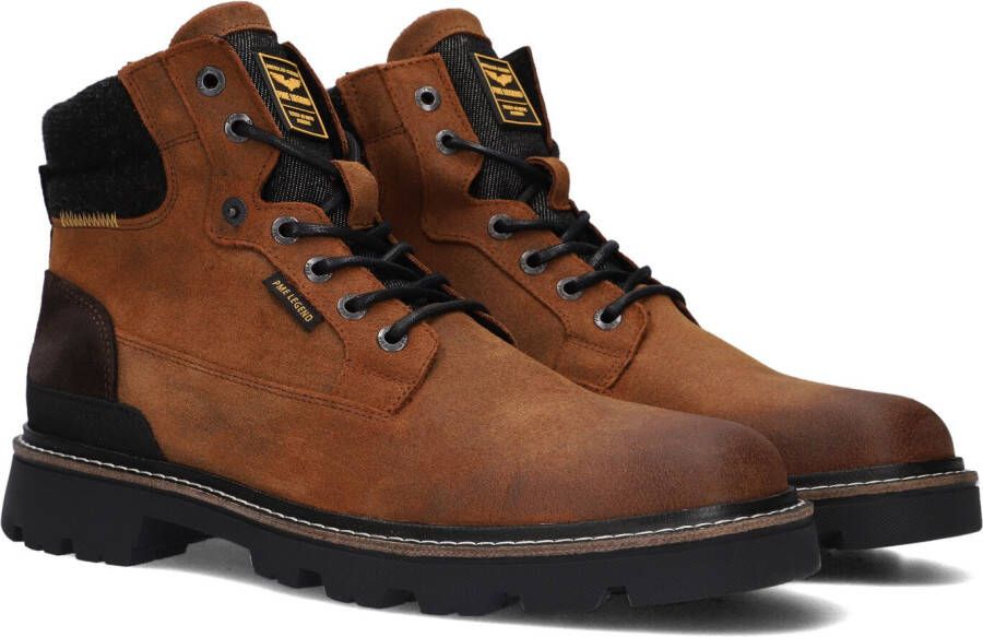 PME Legend Dragan Veterboots Laarzen Met Veters Heren Cognac