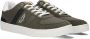 PME Legend Comfortabele groene leren sneakers met zwarte en witte accenten Green Heren - Thumbnail 1