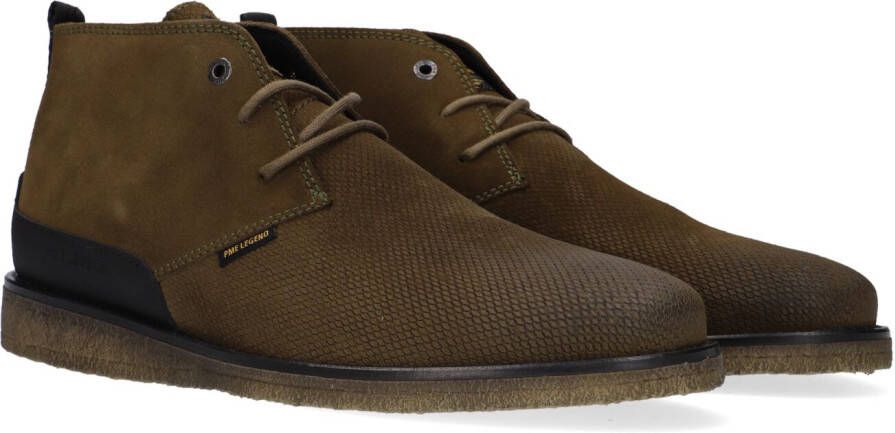 PME Legend Groene Suède Casual Schoenen Morauder Green Heren
