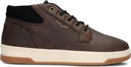 PME Legend Sneakers laag 'Porter sneaker in waxed leather' taupe