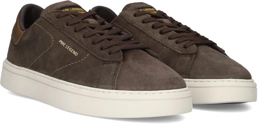 PME Legend CS-10 suède sneakers met logo bruin