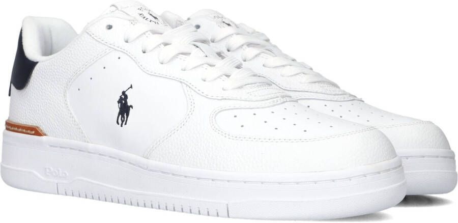 POLO RALPH LAUREN Master Crt Low Top Lage sneakers Leren Sneaker Heren Wit