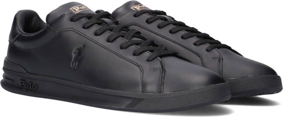 POLO RALPH LAUREN Hrt Ct Ii Top Lace Lage sneakers Leren Sneaker Heren Zwart