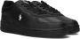 Polo Ralph Lauren Masters Court Sneakers black white Zwart Leer Lage sneakers Unisex - Thumbnail 1