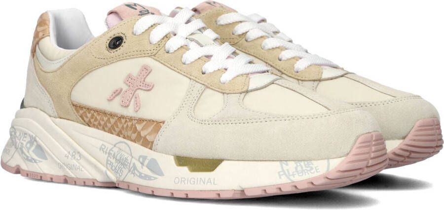 Premiata Leren Dames Sneakers Modieus en Functioneel Beige Dames