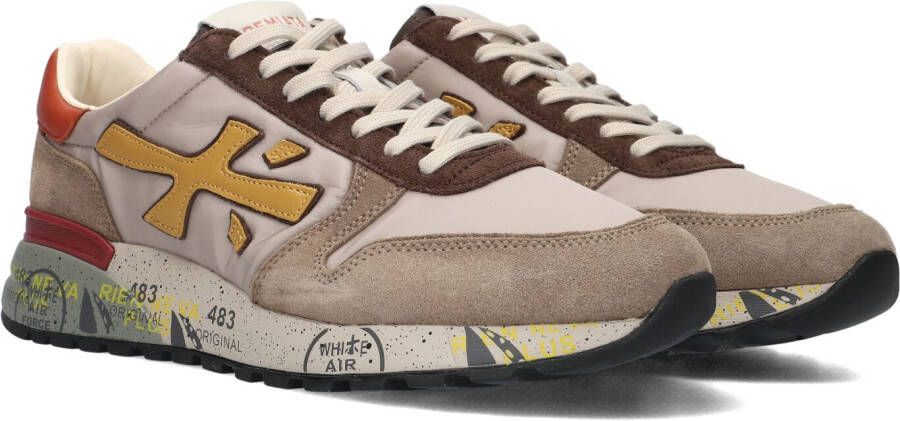 Premiata Beige Sneakers met Leren Voering en Rubberen Zool Beige Heren