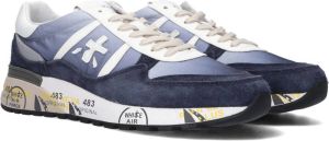 Premiata Blauwe Sneakers met Leren Voering en Rubberen Zool Blauw Heren