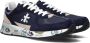 Premiata Blauwe Suède en Nylon Sneakers met Opvallend Logo Blauw Heren - Thumbnail 1