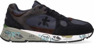 Premiata Blauwe Sneakers met Leren Voering en Rubberen Zool Blauw Heren