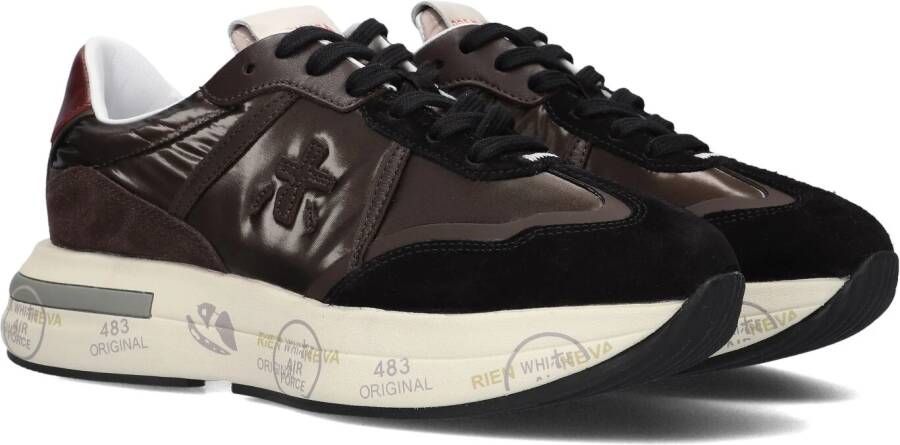 PREMIATA Lage Sneakers Dames Cassie Maat: 35 Materiaal: Leer Kleur: Bruin
