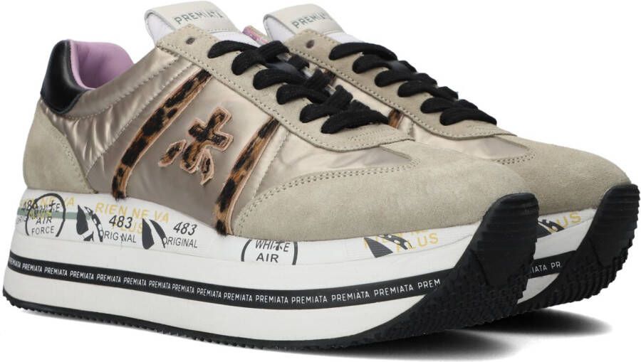 Premiata Gouden sneakers toegekend Beige Dames