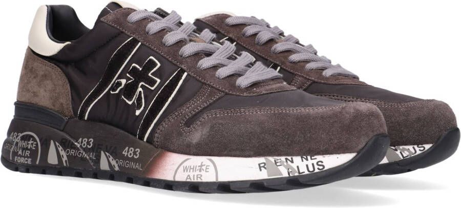 PREMIATA Lage Sneakers Heren Lander Maat: 41 Materiaal: Suède Kleur: Grijs