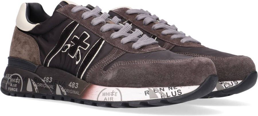 Premiata Zwarte Sneakers met Leren Voering en Rubberen Zool Zwart Heren