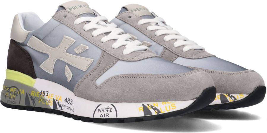 Premiata Grijze Mick Sneakers met Gekleurde Details Multicolor Heren