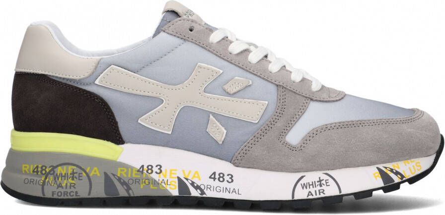Premiata Grijze Mick Sneakers met Gekleurde Details Multicolor Heren