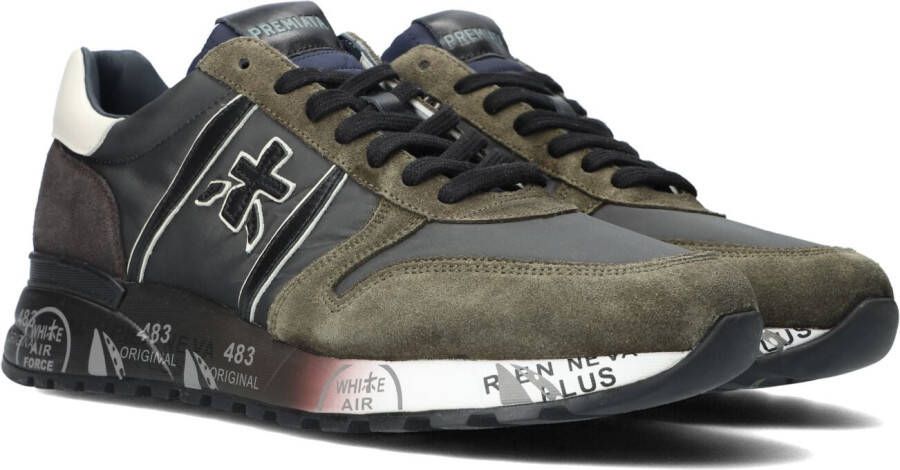 Premiata Zwarte Sneakers met Leren Voering en Rubberen Zool Zwart Heren