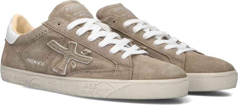 Premiata Iconische en avant-gardistische grijze suède sneakers Brown Heren
