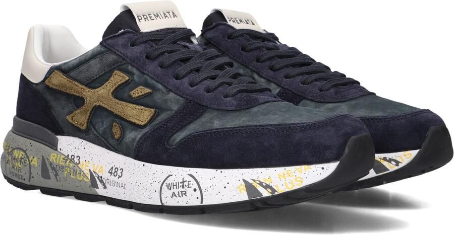 PREMIATA Lage Sneakers Heren Mick Suède Blauw