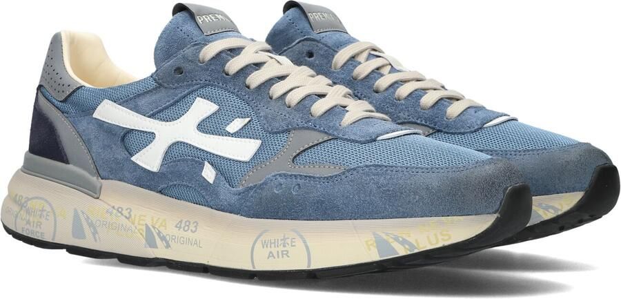 PREMIATA Lage Sneakers Heren Mick Suède Blauw