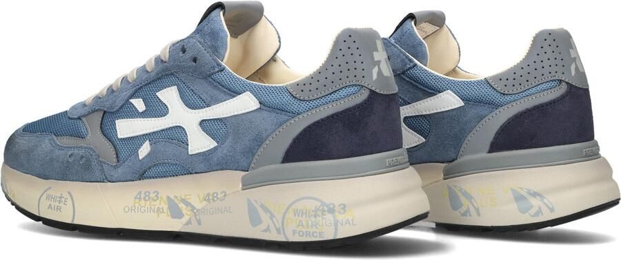 PREMIATA Lage Sneakers Heren Mick Suède Blauw - Foto 4