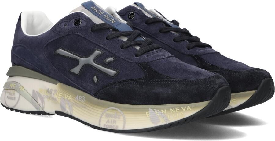 PREMIATA Lage Sneakers Heren Moerun Suède Donkerblauw