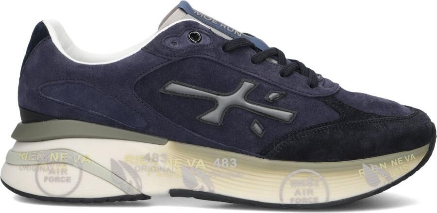 PREMIATA Lage Sneakers Heren Moerun Suède Donkerblauw