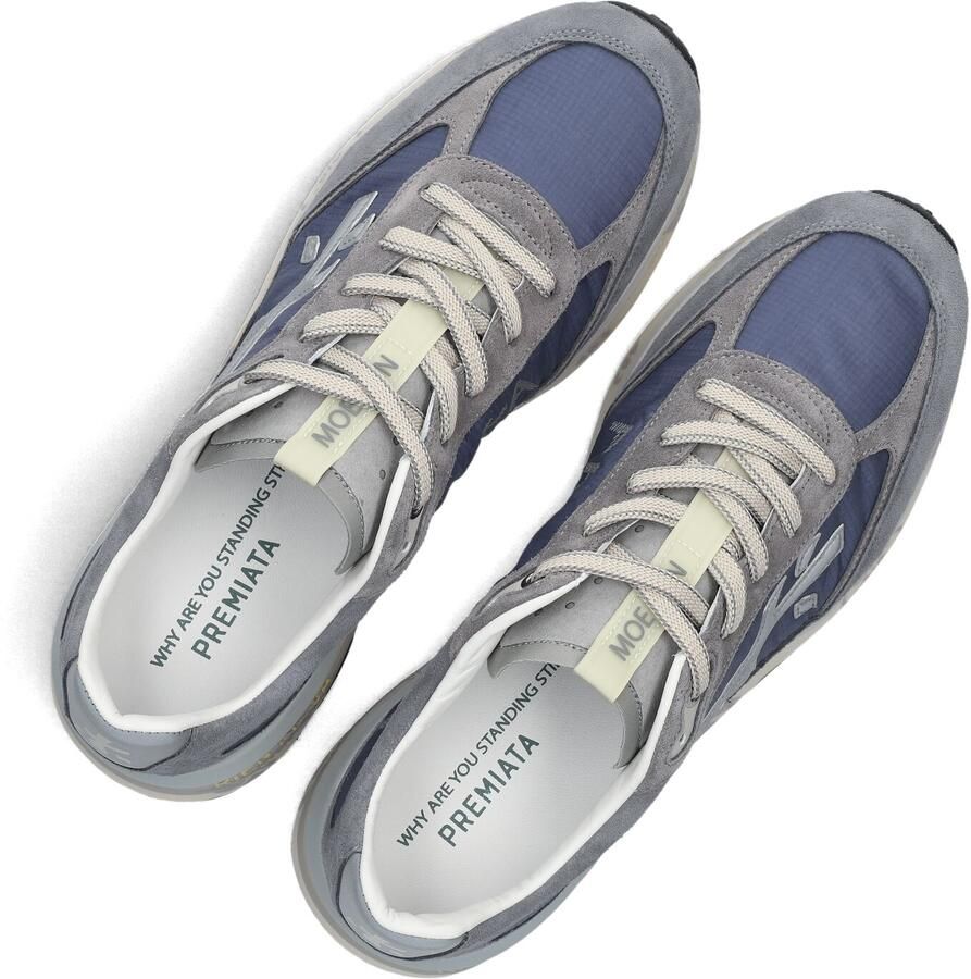PREMIATA Lage Sneakers Heren Moerun Textiel Blauw - Foto 4