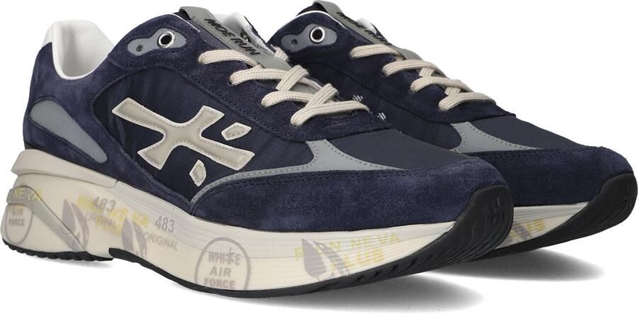 PREMIATA Lage Sneakers Heren Moerun Textiel Blauw