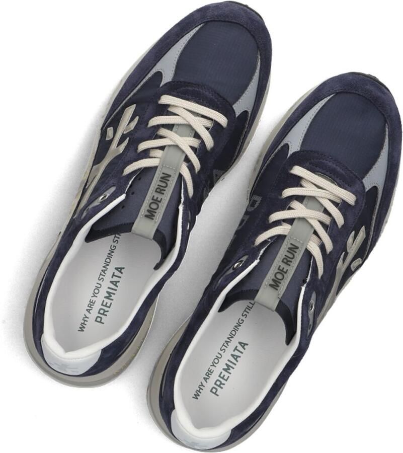 PREMIATA Lage Sneakers Heren Moerun Textiel Blauw - Foto 2