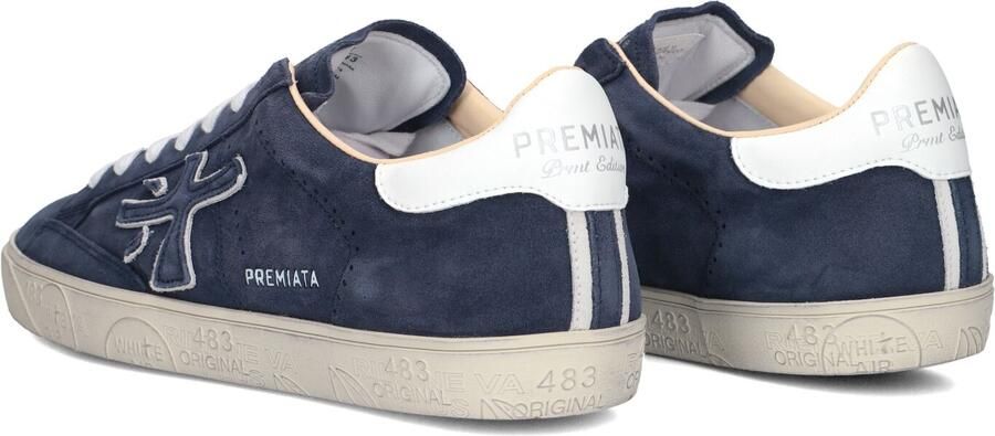 PREMIATA Lage Sneakers Heren Steven Suède Blauw - Foto 3