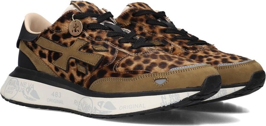 PREMIATA Lage Sneakers Dames Lauryn Ponyhair Bruin