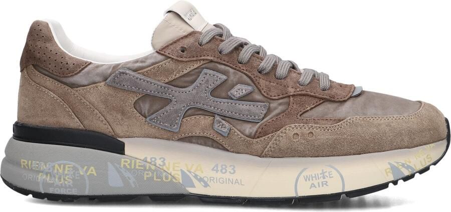 PREMIATA Lage Sneakers Heren Mick Textiel Bruin