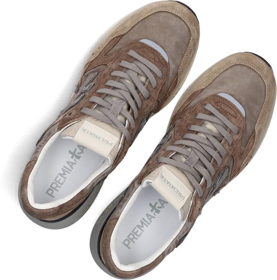 PREMIATA Lage Sneakers Heren Mick Textiel Bruin - Foto 3