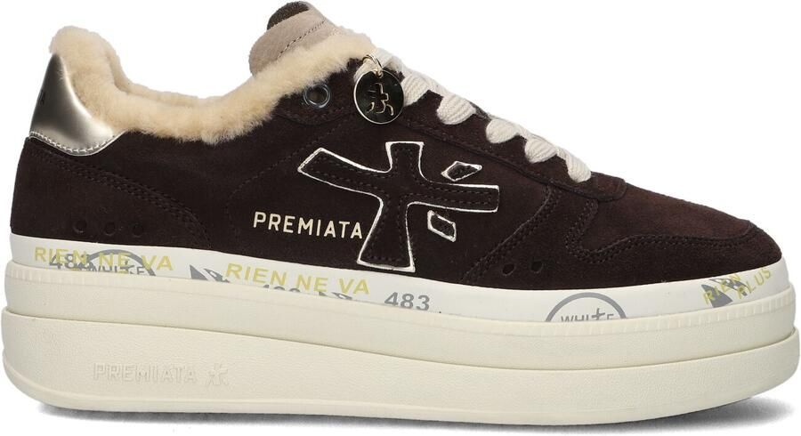 PREMIATA Lage Sneakers Dames Micol Suède Bruin - Foto 3
