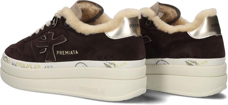 PREMIATA Lage Sneakers Dames Micol Suède Bruin - Foto 4