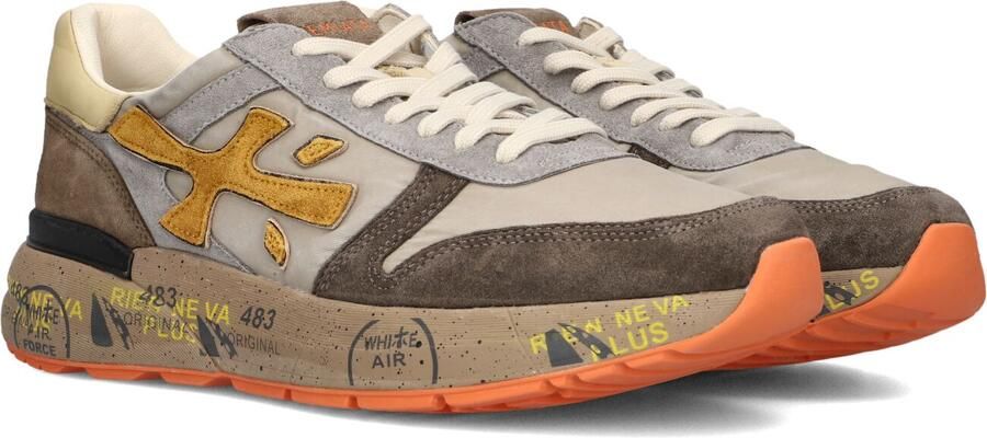 PREMIATA Lage Sneakers Heren Mick Leer Geel