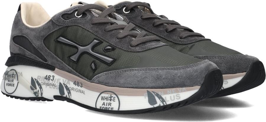 PREMIATA Lage Sneakers Heren Moerun Textiel Grijs