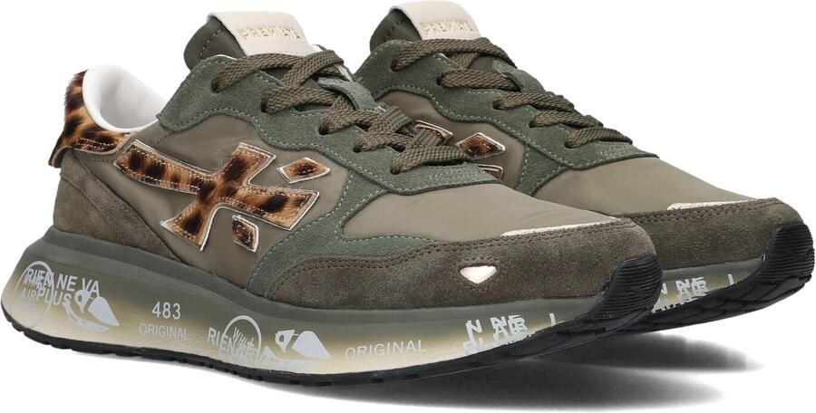 PREMIATA Lage Sneakers Dames Lauryn Suède Groen