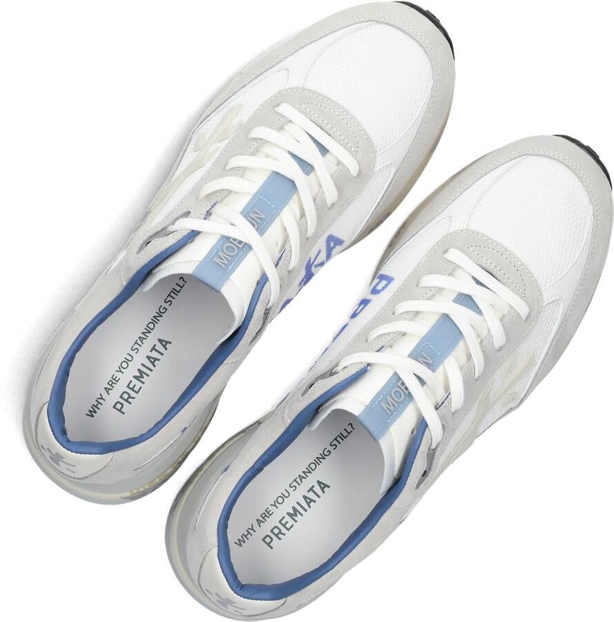 PREMIATA Lage Sneakers Heren Moerun Suède Wit - Foto 2