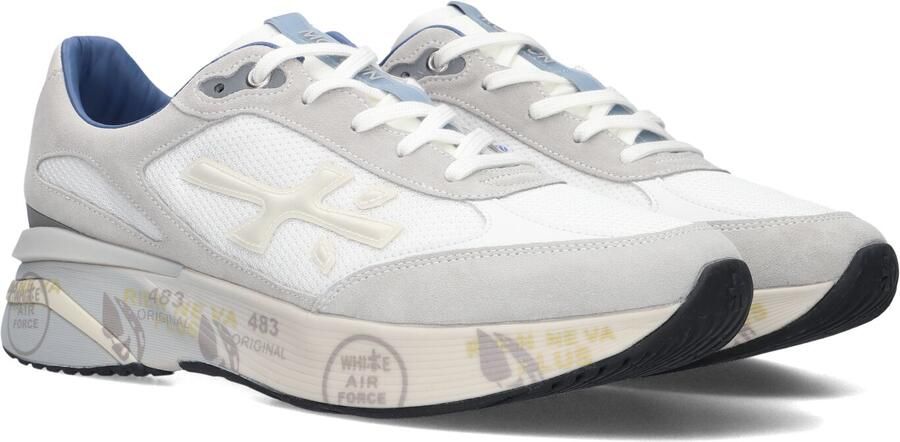 PREMIATA Lage Sneakers Heren Moerun Suède Wit