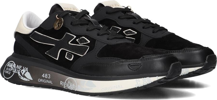 PREMIATA Lage Sneakers Dames Lauryn Leer Zwart