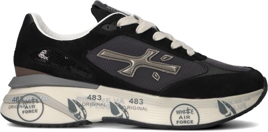 PREMIATA Lage Sneakers Dames Moerund Textiel Zwart - Foto 4