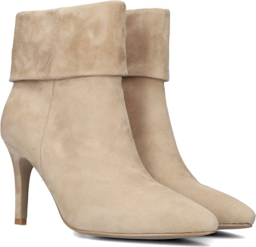 PS Poelman Clshn0069-03rpoe Enkellaarsjes Enkelboots met rits Dames Beige