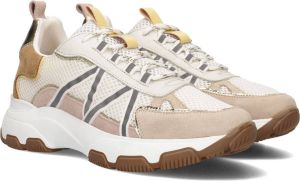 Runner Sneaker bruin Tinten P7326 Lage sneakers Leren Sneaker Dames Beige