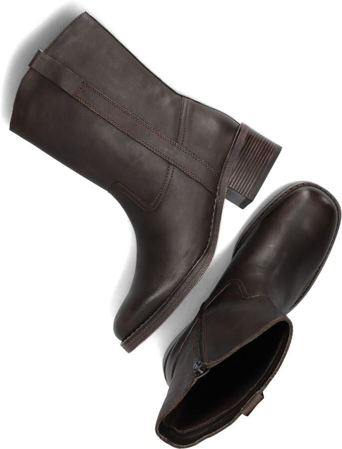 PS Poelman Esmee Enkelboots Enkellaarsjes Dames Bruin - Foto 4