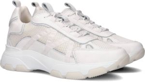 Runner Sneaker bruin Tinten Runner Sneaker P7326 Lage sneakers Leren Sneaker Dames Wit